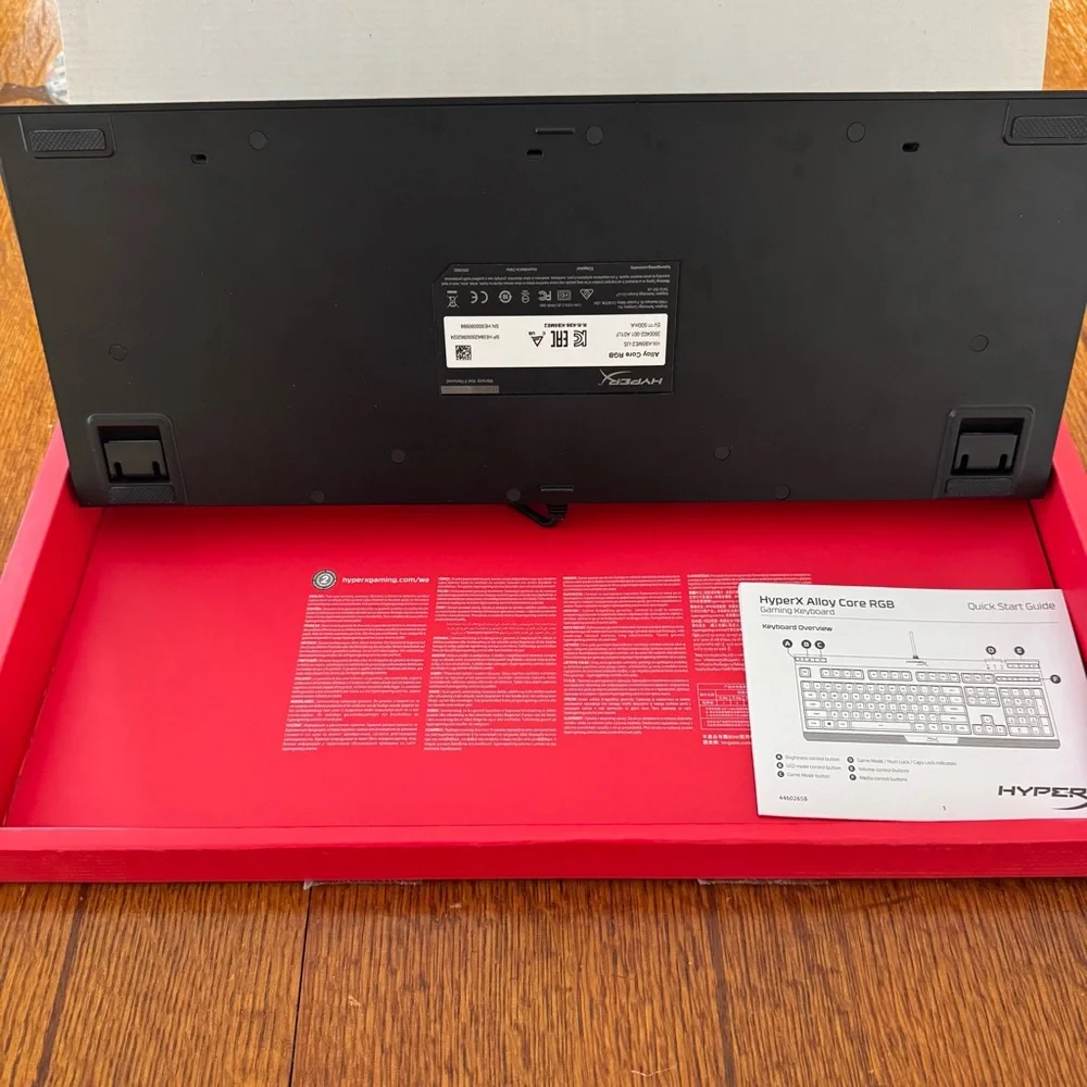 HyperX Alloy Core RGB Wired Gaming Keyboard HX-KB5ME2 tested working